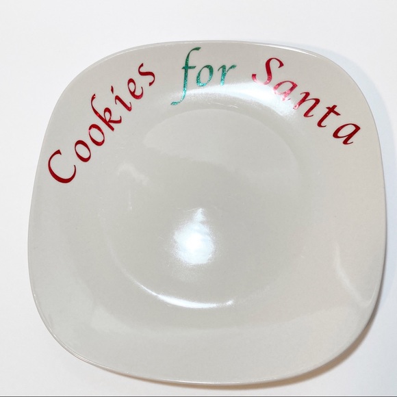 Cookies For Santa Plate Royal Norfolk White NEW - Picture 2 of 3